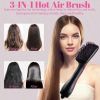 3 in 1 Negative Ion Hot Air Straightening Brush for Drying Smoothing and Styling Hair