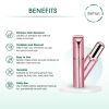Set of 2. Rechargeable Facial & Eyebrow Hair Remover Set for Women, Painless Electric Trimmer with LED Light