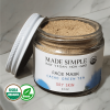 FACE MASK for Dry Skin - Organic Vegan Cacao Green Tea
