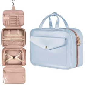 Toiletry Bag -  Large Capacity Storage (Color: Blue)