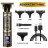 Professional Mens Hair Clippers Trimmer Machine Cordless Beard Electric Shaver